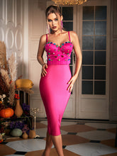 Mariam Bandage Pencil Skirt In Hot Pink
